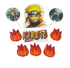 9 darabos ehető Naruto tortadísz készlet