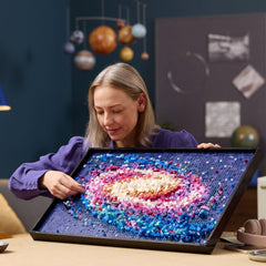 LEGO Art Galaxia Calea Lactee, decorațiune de perete, cadou pentru fanii spațiului și astronomiei, set de construcție pentru adulți, activitate creativă, cadou pentru femei și bărbați 31212 Seturi de constructie Besuche den LEGO-Store