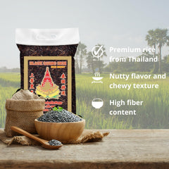 ROYAL THAI RIZS - Hosszú szemű fekete rizs (rizsszemek) - 1 x 1 kg