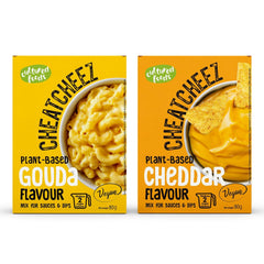 Kultúrált élelmiszerek veganer Käse Käseersatz Laktosefrei Glutenfrei 2-szer Gouda Und Cheddar CHEATCHEEZ