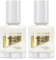 Max Factor Miracle Pure Nail Color 155 Coconut Milk Vegán hosszan tartó, gyorsan száradó körömlakk 12 ml (2 csomag)