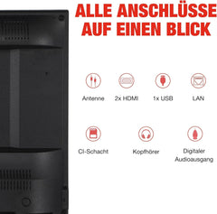 Televizor inteligent TELEFUNKEN de 40 de inci, cu tehnologie TiVo Full HD, HDR TV cu tuner triplu și 6 luni de HD+ incluse, televizor LED XF40TP900S (2026)