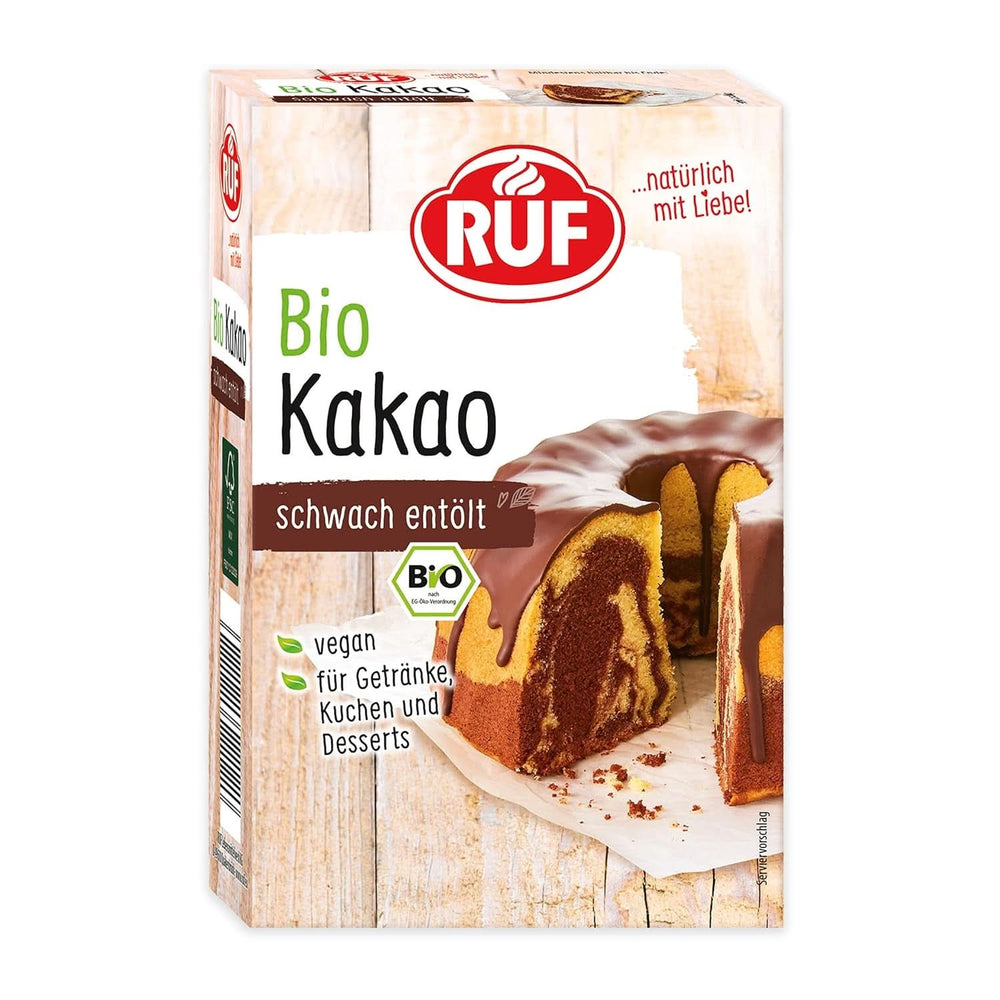 RUF pudră de cacao de calitate organică, 125 grame Cacao si Ciocolata Calda Naty Shop Pudră de cacao 125 grame