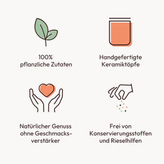 Potluck | Tészta és Pizza Kräuter | Gewürzzubereitung im Keramiktopf | 40g | Vegán, gluténmentes és természetes alapanyagokból