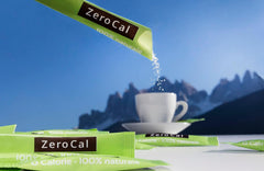 Zerocal - 1:1 (Erythrit + Stevia) 100 Sticks Je 3 G | Ideal Zum Süßen Von Kaffee, Tee Und Andere Getränke | Gleiche Süßkraft Von Zucker | Glutenfrei, Vegan, Gmo-Free | Kalorien Und GI = 0 Indulcitori Naty Shop