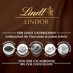 Bile de cheesecake Lindt LINDOR cu ciocolată | Pungă de 137 g | Ciocolată cu lapte cu umplutură de cheesecake care se topește în gură | Cadou de ciocolată | Cadou de ciocolată | LINDOR 75 de ani (Pachet de 4)