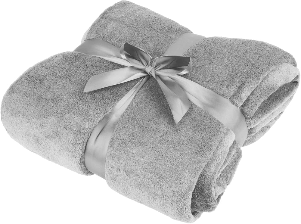 Teesa pătură fleece 200X220 Cm gri TSA8902-1 Paturi si Cuverturi Teesa Gri 200 X 220