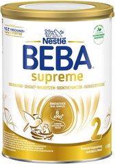 BEBA SUPREME 2 kiegészítő tej 6 hónap után, csak laktóz, pálmaolaj mentes, 6 db (6 x 800 g) Naty Shop