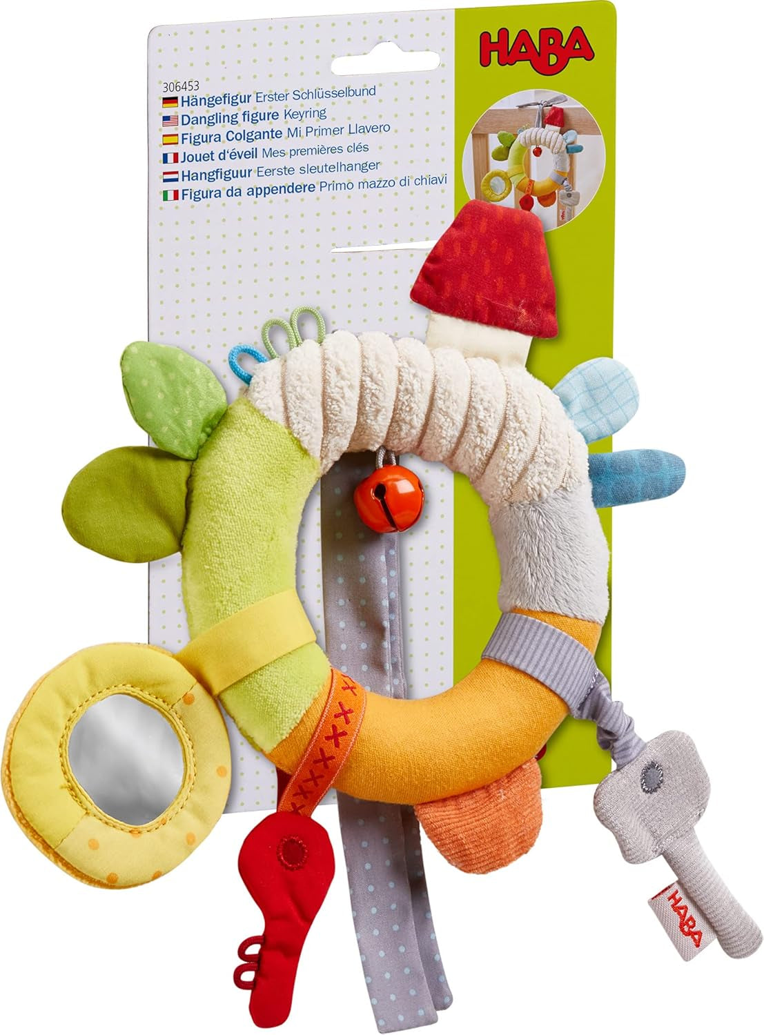 HABA 306453 - Figura suspendată Primul mănunchi de chei, figuri mobile și suspendate de la 6 luni Jucarii Bebe Naty Shop