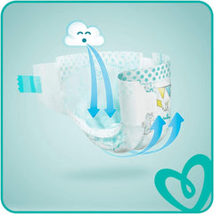 Pelenkák Pampers 81657566 Baby-Dry nadrág, fehér