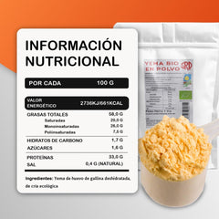 Serman Nutricion Bio tojássárgája por - gluténmentes, laktózmentes