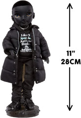 Rainbow High Shadow High - REXX McQueen - Schwarze Modepuppe mit modischem Outfit und mehr als 10 bunten Spielaccessoires - Ideal für Sammler und Kinder von 4-12 Yearren