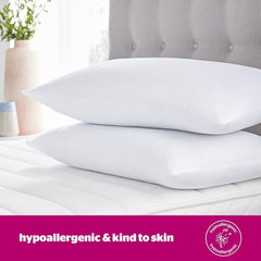 Pernă Silentnight Ultrabounce, alb, microfibră, alb, pachet de 2 Perne standard Naty Shop