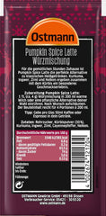 Ostmann Gewürze – Pumpkin Spice Latte Würzmischung, zum Einrühren in Milch mit Kaffee oder Espresso, mit Kürbispulver, 16 g im Beutel (Verpackungsdesign kann abweichen)