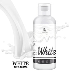 Colorant alimentar gel - 120 g coloranți alimentari concentrați pentru decorarea torturilor, copt, fursecuri, macaroane - Colorant alimentar fără zahăr pentru băuturi, decorarea torturilor, slime DIY, ou de Paște (alb)