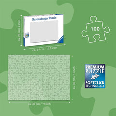 Ravensburger children's puzzle - 13927 Horse Dream - Puzzle cu cai pentru copii de la 6 ani în sus, Cu 100 de piese în format XXL, Cu sclipici Puzzle Naty Shop