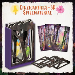 Kosmos 685027 Árnyak erdeje, Kooperatív játék 2-4 éveseknek, 7 éves kortól, Társasjáték gyerekeknek, Kiváló 3D anyaggal, 18 fejezetben, kb 15 perc játékidővel