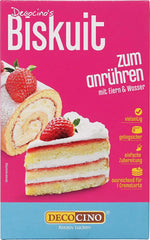 DECOCINO Biscuit Backmischung (250 G) – Einfache Zubereitung – Gelingsicher – Zum Backen Von Luftigen Biskuitböden, Creme-Torten, Biskuitrollen Uvm. Naty Shop alapértelmezett cím