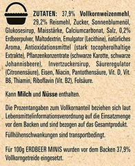 NESTLE Strawberry Minis, cereale cu aromă de căpșuni și făină integrală, set 7 x 375 grame Cereale Naty Shop