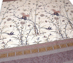 Bassetti Fong ágytakaró, 100 57 szál per cm² / töltet: 100% tiszta pamut, krém, 220X255 cm Bassetti ágyak és takarók