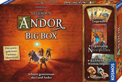 Kosmos 683122 Legends of Andor - Big Box, alapjáték (Kennerspiel des Jahres 2013) és további kiegészítők, Fantasy Classic, Cooperative Fantasy társasjáték, 10 év felettieknek