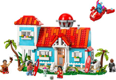 LEGO Ç€ Disney Beach House a "Lilo and Stitch"-től - Megépíthető játék 6 szobával, csillagvizsgálóval, űrhajóval és 5 minifigurával - születésnapi ajándék 9 év feletti lányoknak és fiúknak és rajongóknak 43268 Besuche den LEGO-Store építőkészlet