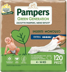 Pampers Green Generation Extra, 4 - 16 kg, fehér, 120 db Mother and Baby Naty Shop 120 db