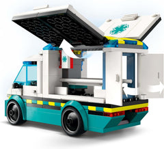 LEGO City Ambulance - játék 2 minifigurával (deszkás és sofőr) - oktató játék fiúknak és lányoknak 5 éves kortól - születésnapi és ünnepi ajándékötletek 60451 Építőkészletek Besuche den LEGO-Store