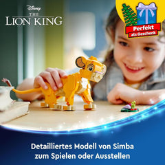 LEGO Ç€ Disney Simba, az oroszlánkirály kölyke, építőjáték gyerekeknek, fantasy játékkészlet az oroszlán figurájával, klassz ajándékötlet lányoknak és fiúknak 6 éves kortól, gyerekjáték 43243 Építőkészletek Beuche den LEGO-Store