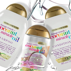 OGX Coconut Miracle Oil Conditioner, Hidratáló kondicionáló hajápoláshoz kókuszolajjal, 385 ml OGX Hair Care