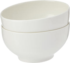 Villeroy & Boch - Set de 2 boluri pentru cereale For Me, alb, potrivit pentru mașina de spălat vase, potrivit pentru cuptorul cu microunde, boluri mici pentru 2 persoane, boluri, boluri pentru cereale, gustări sau sosuri, farfurie, porțelan premium