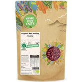 Vörösbab Wholefood Earth Organic 1kg Nyers | Vegán | Nem GMO | Sötétvörös | Rostban gazdag | Fehérjében gazdag | Tanúsított bio