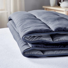 Pikolin Home - Kifordítható paplan 300 G - Nordic kéttónusú töltet - Ágyhoz 90 - kényelmes, meleg, légáteresztő, sötétkék, 135 X 200 cm Paplanok és paplanok Naty Shop