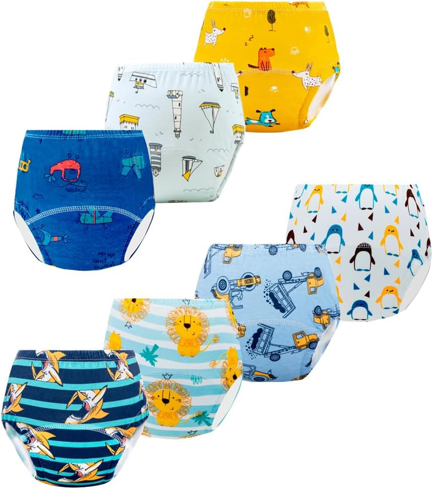 Pantaloni de antrenament la olită, pantalonii noștri de antrenament pentru copii (2-3 ani, 7 bucăți, culoare: multicolor, mărimea S)