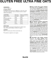 Ultra finom zabpehely, gluténmentes, ömlesztett, 1 kg, a kiszerelés változhat