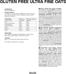 Fulgi de ovăz fin măcinat în vrac, fulgi de ovăz scoțieni naturali, fără gluten, 2.5 Kg Cereale Naty Shop