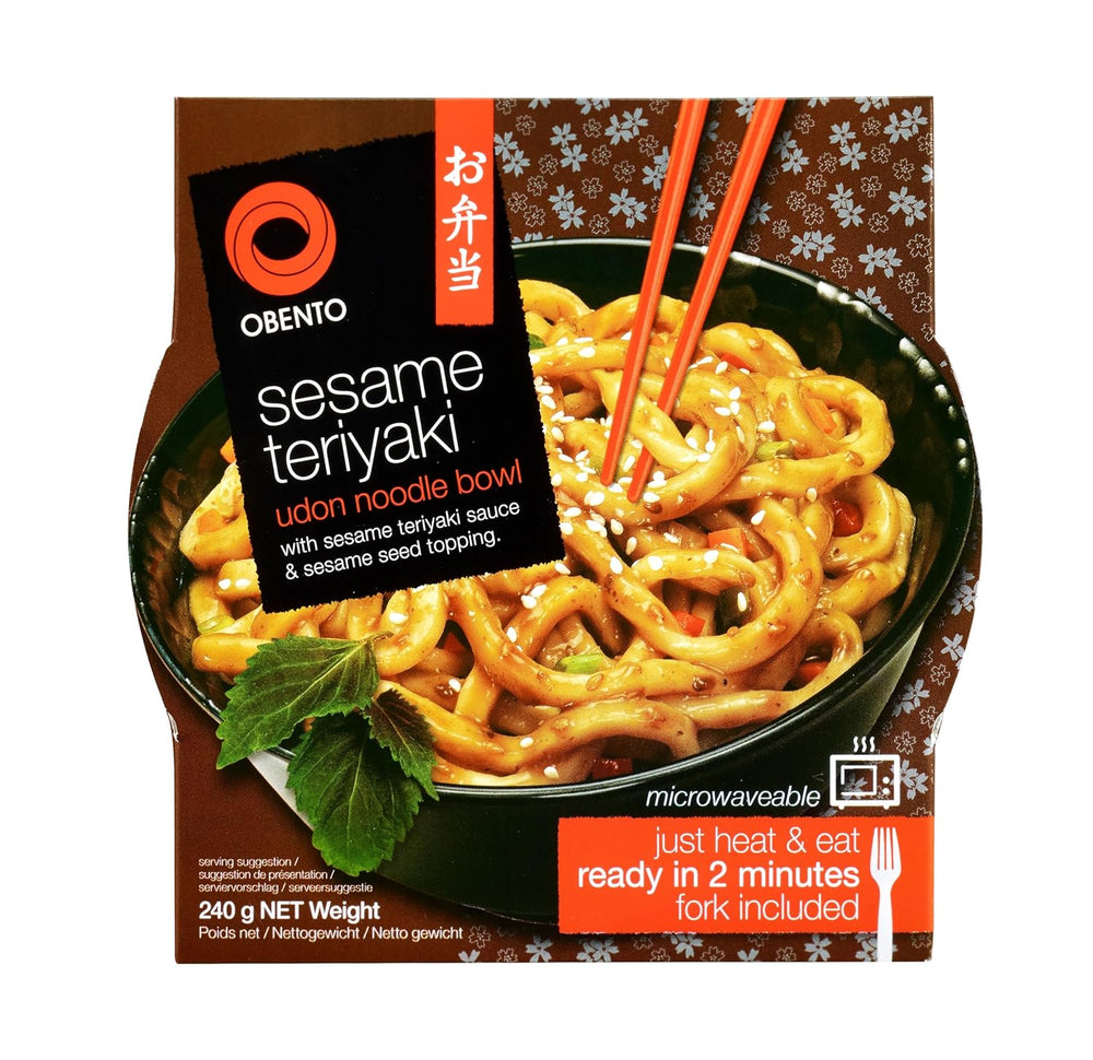 Sesame Teriyaki Udon Bowl, Mikrohullámú készétel, 240g