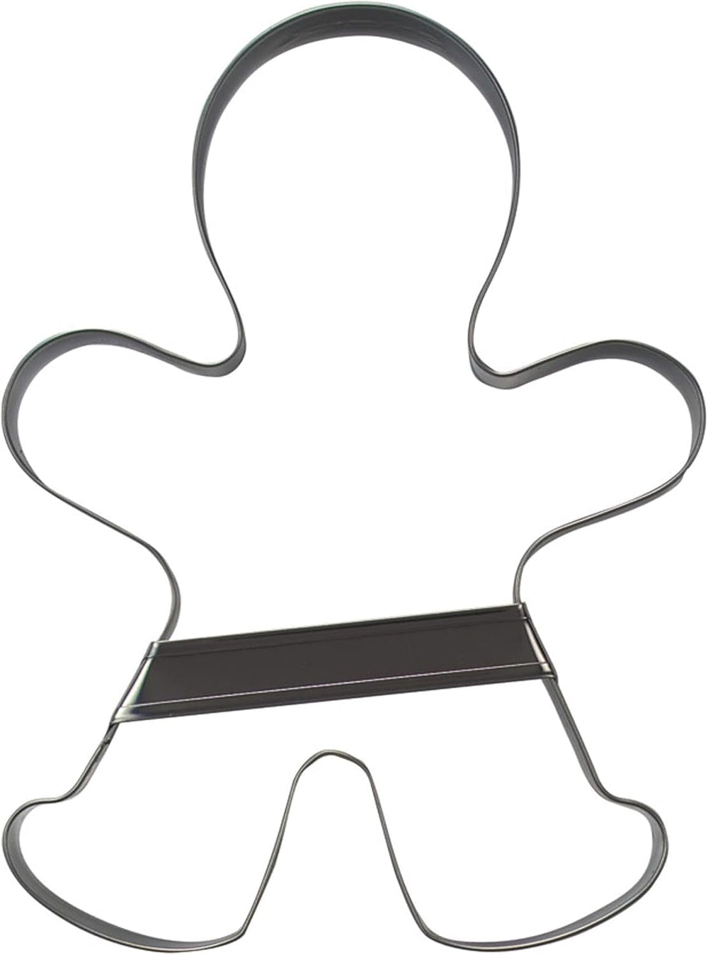 Städter 041332 Formă de biscuiți Omuleț de turtă dulce, oțel inoxidabil, argintiu, 20,5 cm