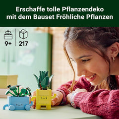 LEGO Botanicals Happy Plants - Barkácskészlet gyerekeknek 2 művirággal és 2 színes virágtartóval, rajzfilmes arcokkal - Ajándékötlet lányoknak 9 éves kortól - 10349 Besuche építőkészlet a LEGO-Store-ban