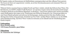 Espresso organic Ankole, boabe întregi, 1000 g, pachet de 4