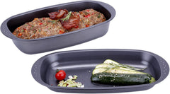 Chg 9942-04 Bratenform Mit Deckel, Antihaftbeschichte, antracit-fém, 37 X 20 X 7 cm Sütőformák és tálcák Naty Shop