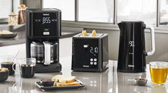 Espressor Tefal Smart'n Light cu temporizator, espressor cu filtru programabil 1,25 l, funcție de aromă pentru o aromă intensă, funcție de menținere la cald, anti-picurare și ușor de curățat, negru