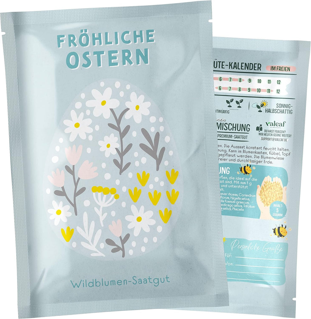 Vadvirág-réti magvak | Húsvéti ajándék virágmagok, húsvéti fűmagok | Húsvéti virágmagok és húsvéti ajándékok gyerekeknek | Vadvirágmag | Csomag magok egy vadvirágos réthez