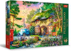 Trefl Premium plus Quality - Puzzle Tea Time: Houses Stoney Lane - 1000 darab, Nosztalgikus festett képek sorozata, Ideális darabok párosítása, Felnőtteknek és 12 éves kortól gyerekeknek Puzzle Naty Shop Alapértelmezett cím