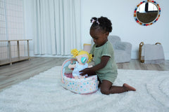 Stella Collection Weiches Babypuppenbett mit abnehmbarem Baldachin und Handy für 30,48 cm bis 38,1 cm Babypuppen, Klein