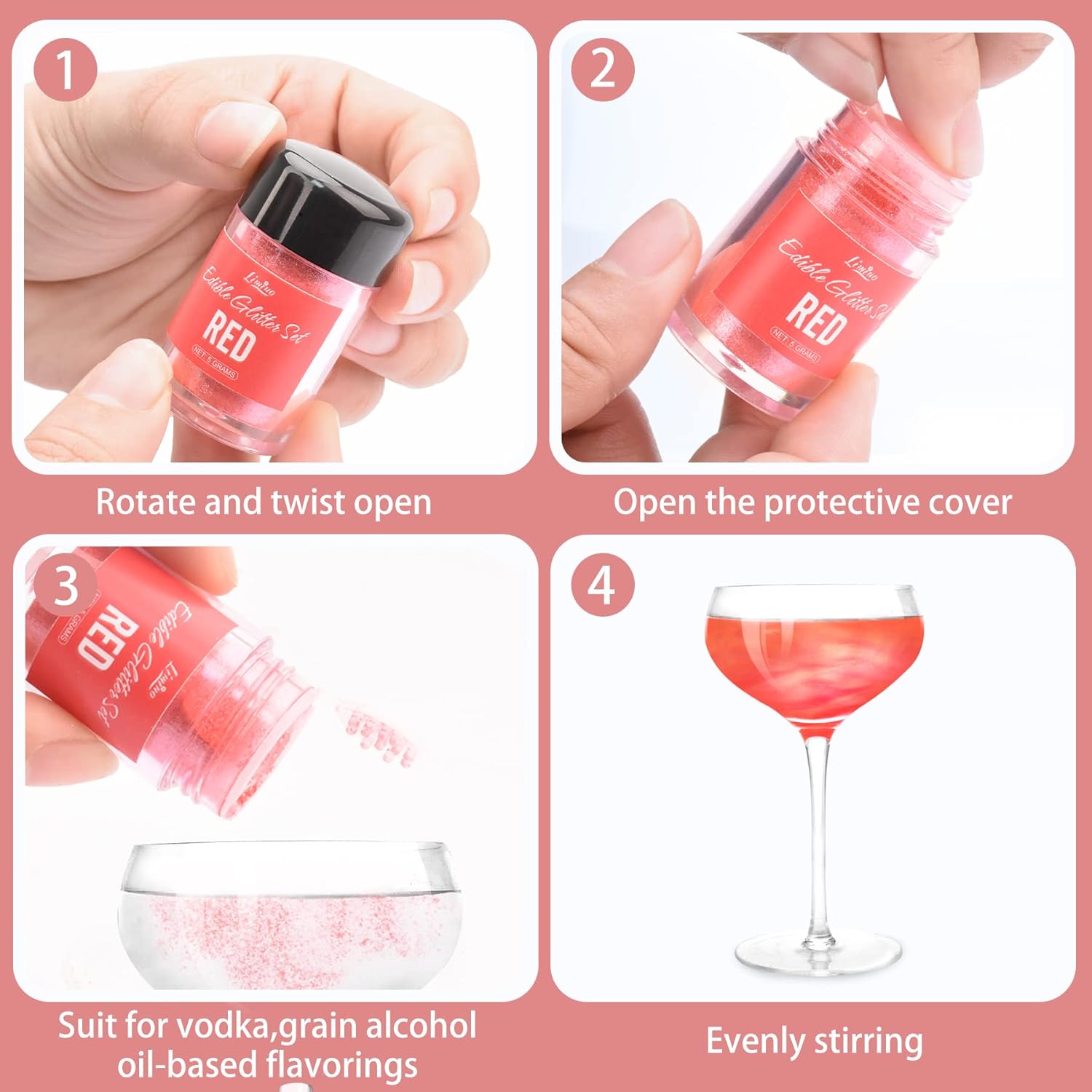 Shimmer Glitter Dust, Glitter comestibil, 30 grame Naty Shop