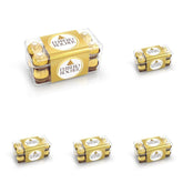 Ferrero Rocher – Ropogós és krémes diós praliné különlegesség – 5 csomag, egyenként 16 különálló pralinéból