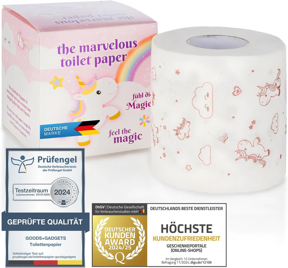 Hârtie igienică cu unicorn - Hârtia igienică drăguță transformă baia ta într-o oază de confort (unicorn)