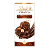 Lindt Creation Hazelnut De Luxe bár – étcsokoládé ropogós mogyoróval, krémes töltelékben