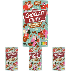 Nestlé Gingerbread, finom és ropogós mézeskalács ízű snack tejcsokoládéval bevonva, dekoratív étcsokoládécsíkokkal finomítva, 4 darabos (1 x 115 g) csomag